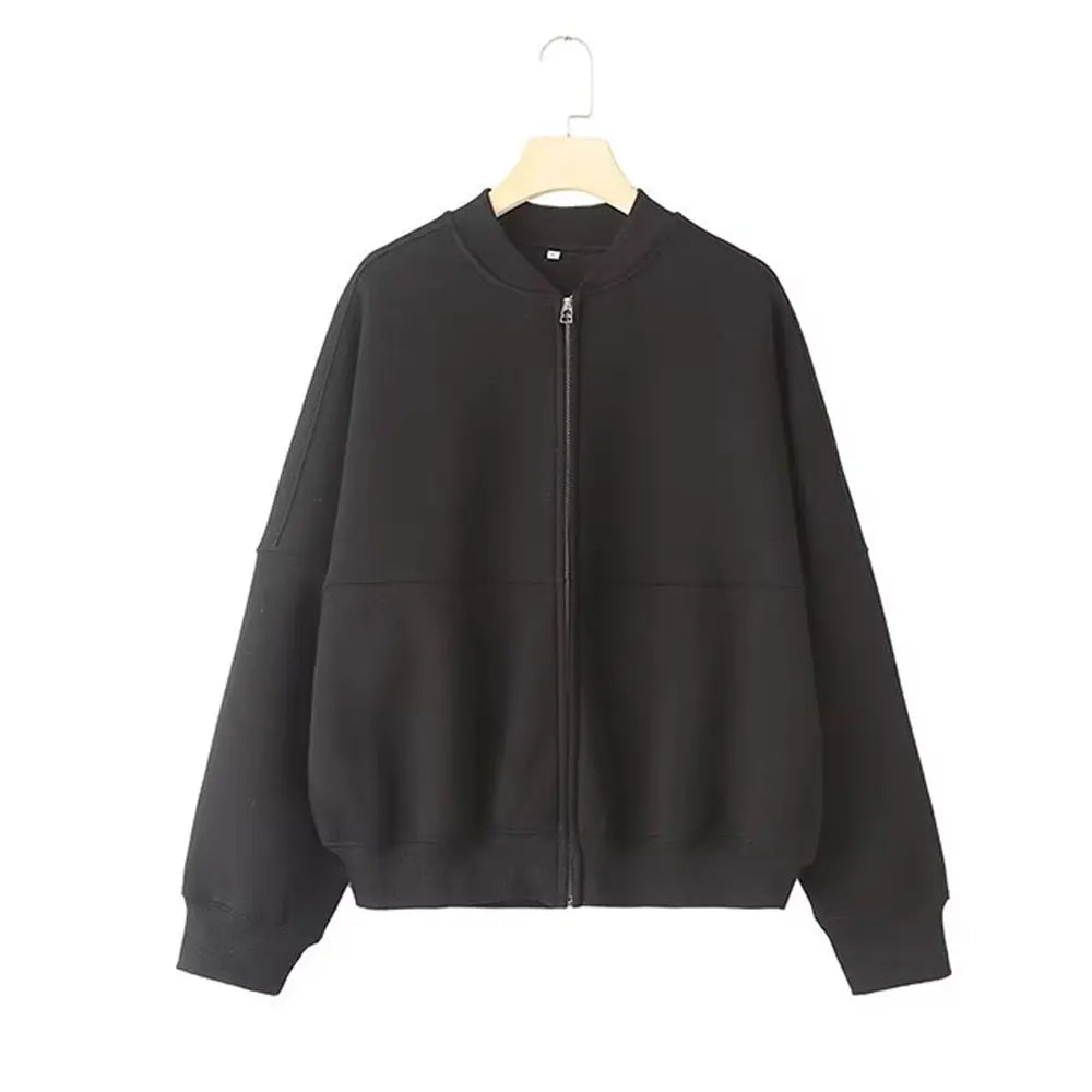 Ensemble 2 pièces GRIANI bomber zippé rétro + pantalon large taille haute, style streetwear