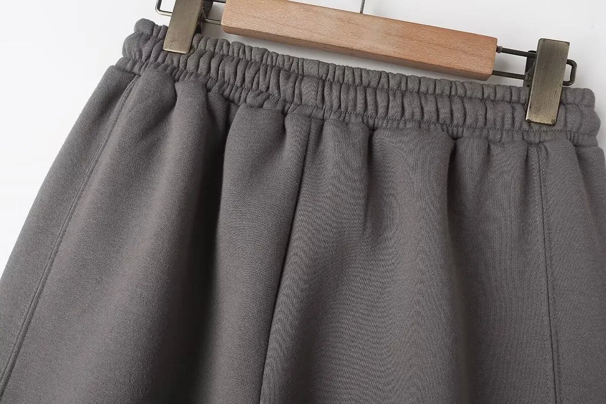 Ensemble 2 pièces GRIANI bomber zippé rétro + pantalon large taille haute, style streetwear